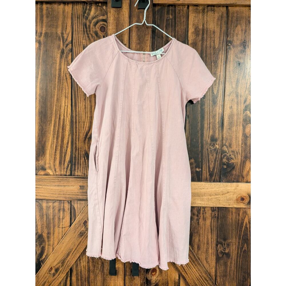 NWT SHE + SKY Womens sz Small Blush Pink short sleeve dress with pockets